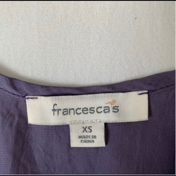 Francescas silk purple top. - Picture 4 of 4